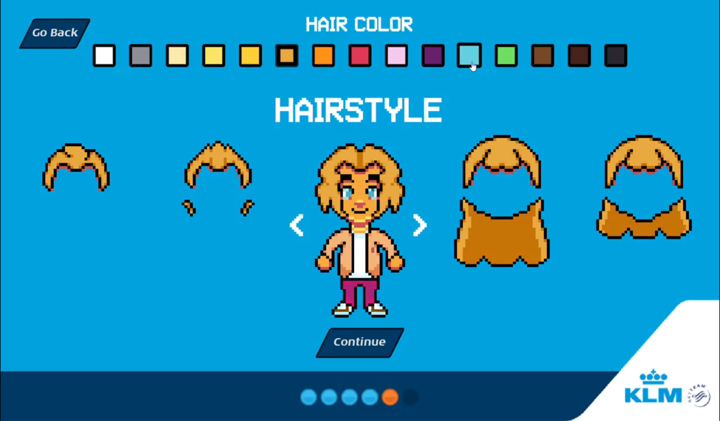 KLM Onboarding Game Character Customizer